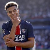 Désiré Doué: l'homme du but du titre KEYSTONE/EPA/YOAN VALAT